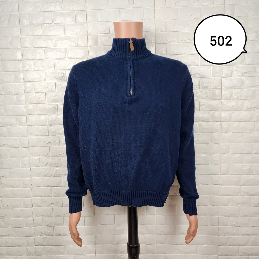 st. johns bay mens medium blue sweater